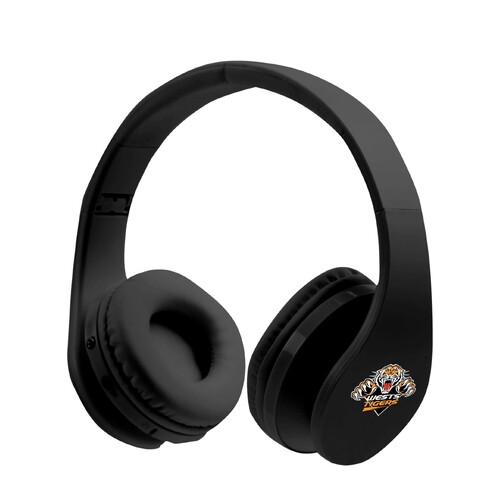 West Tigers NRL Foldable Bluetooth Stereo Headphones!