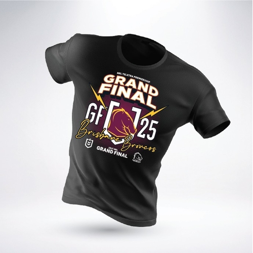 Brisbane Broncos NRL 2025 Tidwell Grand Final T Shirt Size S-5XL! IN STOCK!!