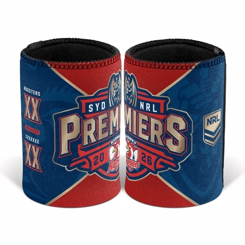 Sydney Roosters NRL Premiers 2026 Can Cooler Sleeve Stubby Holder P1! PRESALE