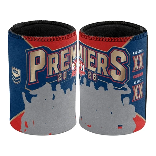 Sydney Roosters NRL Premiers 2026 Can Cooler Sleeve Stubby Holder P2! PRESALE