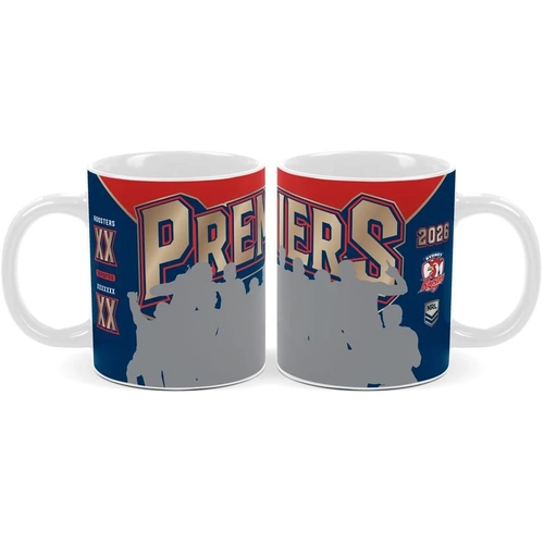 Sydney Roosters NRL Premiers 2026 Team Photo Ceramic Coffee Cup Mug P2! PRESALE