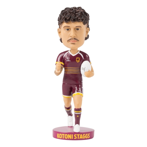 Kotoni Staggs Broncos NRL Bobblehead Collectable 18cm Tall Statue Gift!
