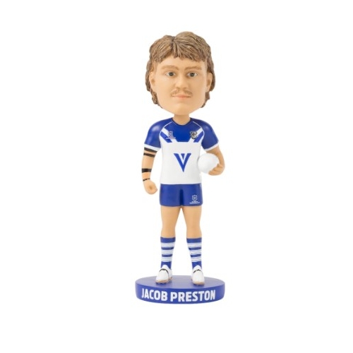 Jacob Preston Canterbury Bulldogs NRL Bobblehead Collectable 18cm Tall Statue Gift!