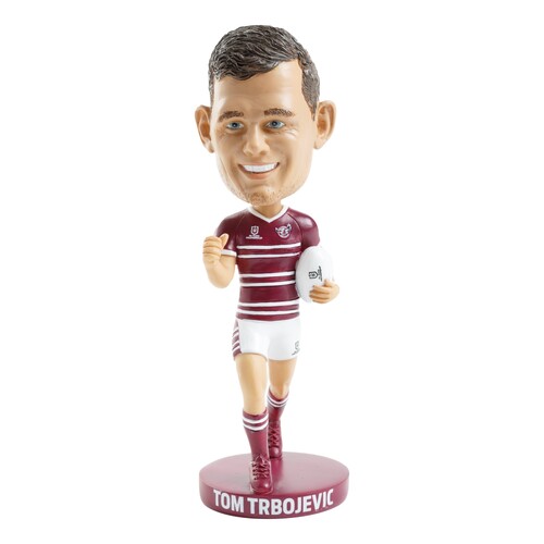 Tom Trbojevic Manly Sea Eagles NRL Bobblehead Collectable 18cm Tall Statue Gift!
