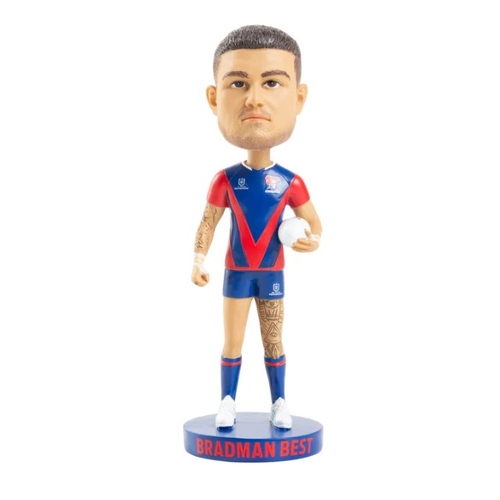 Bradman Best Newcastle Knights NRL Bobblehead Collectable 18cm Tall Statue Gift!