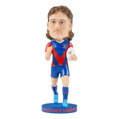 Fletcher Sharpe Newcastle Knights NRL Bobblehead Collectable 18cm Tall Statue Gift!