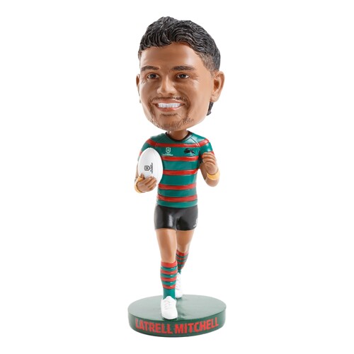 Latrell Mitchell South Sydney Rabbitohs NRL Bobblehead Collectable 18cm Tall Statue Gift!
