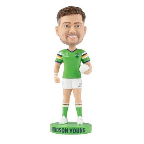 Hudson Young Canberra Raiders NRL Bobblehead Collectable 18cm Tall Statue Gift!