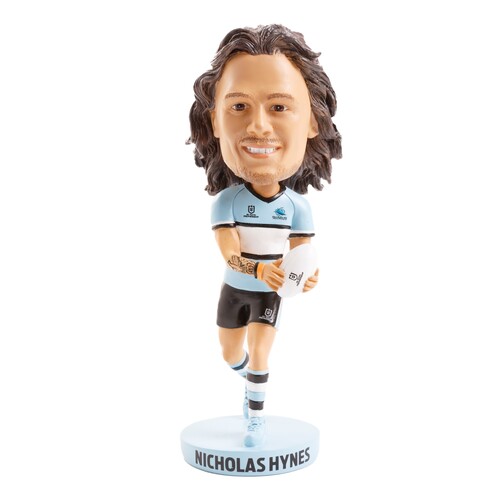 Nicho Hynes Cronulla Sharks NRL Bobblehead Collectable 18cm Tall Statue Gift!