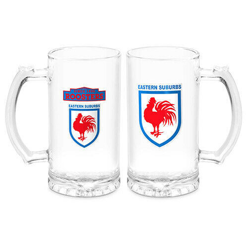 Sydney Roosters NRL Gift Team Logo Heritage Beer Glass Stein