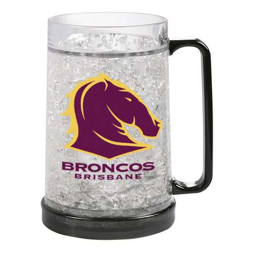 Brisbane Broncos NRL Ezy Freeze Plastic Drinking Stein Cup 500ml!