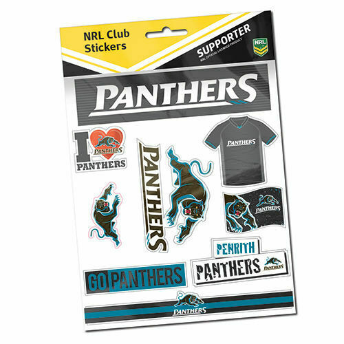 Penrith Panthers Official NRL Deluxe Club Stickers Sticker Sheet Pack