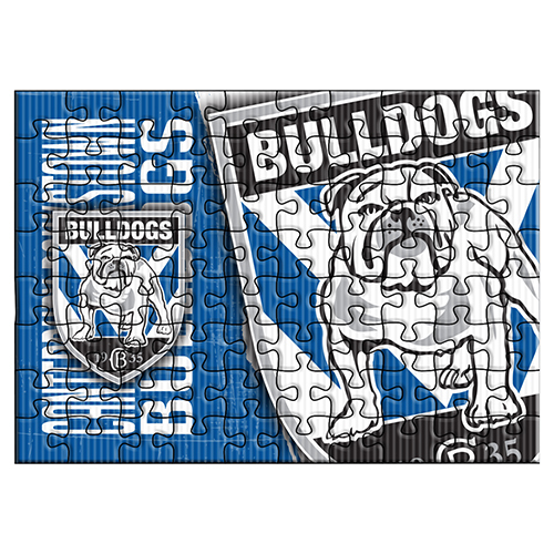 Official NRL Canterbury Bulldogs Team Logo Puzzle 48 Pieces 