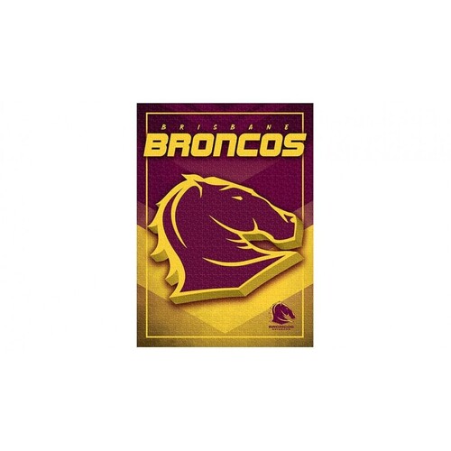 Brisbane Broncos NRL 1000 Piece Team Logo Jigsaw Puzzle