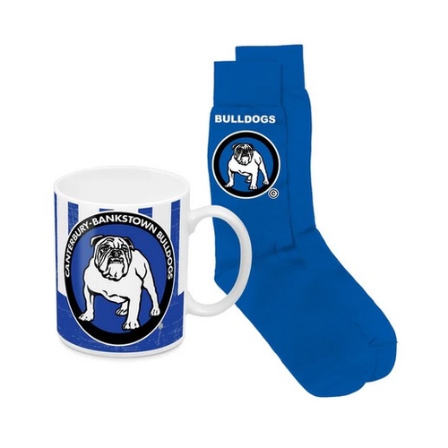 Canterbury Bankstown Bulldogs NRL Heritage Mug & Sock Giftpack!