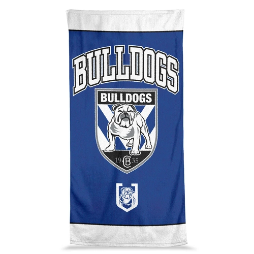Canterbury Bulldogs NRL Jumbo Beach Bath Towel 90 by 170cm!