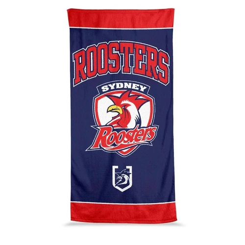 Sydney Roosters NRL Jumbo Beach Bath Towel 90cm by 170cm!