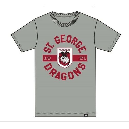 St George ILL Dragons NRL Brand 47 Cotton T Shirt Sizes S-2XL! 