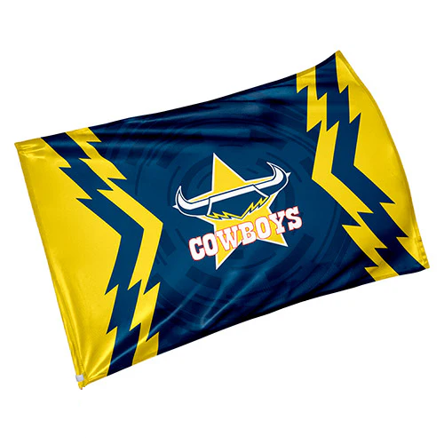 Official NRL North Queensland Cowboys Game Day Flag 60 x 90 cm (NO STICK/POLE)