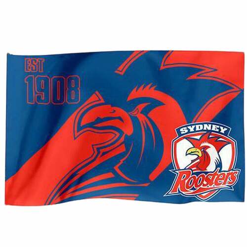 Official NRL Sydney Roosters Game Day Flag 60 x 90 cm (NO STICK/FLAG POLE)
