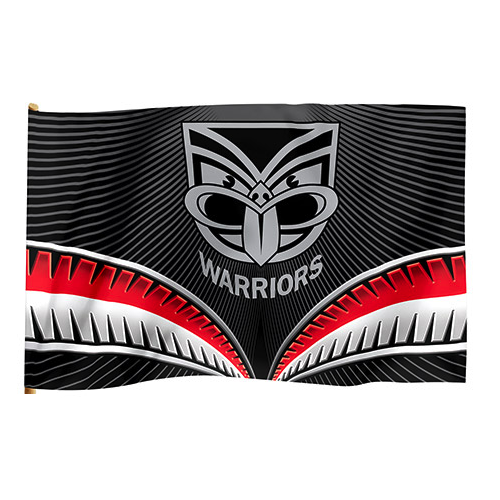 Official NRL New Zealand Warriors Game Day Flag 60 x 90 cm (NO STICK/FLAG POLE)