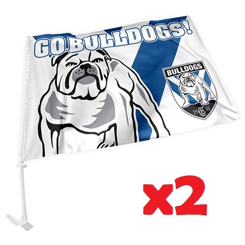 Canterbury Bankstown Bulldogs NRL Car Flag 30 cm x 49 cm!