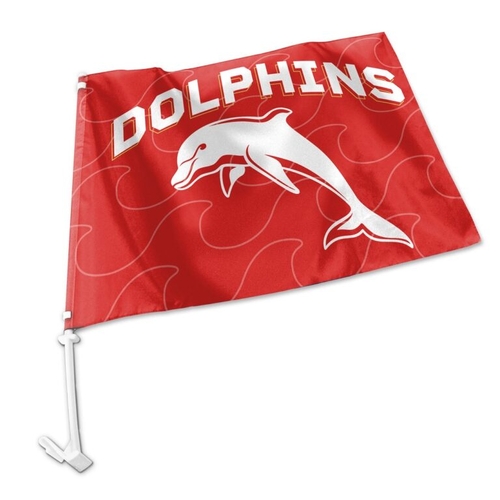The Dolphins NRL Car Flag 30 cm x 49 cm!
