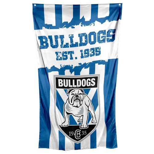 Canterbury Bankstown Bulldogs NRL Cape Wall Flag 90 by 150cm (NO STICK/POLE)