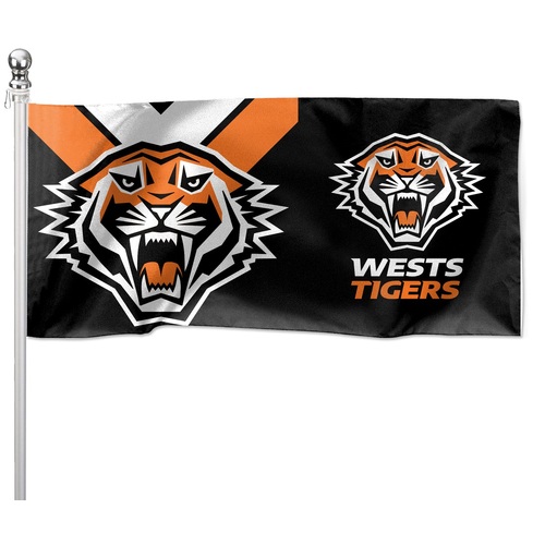 Wests Tigers NRL Flag Pole Flag 90 cm by 180cm! 