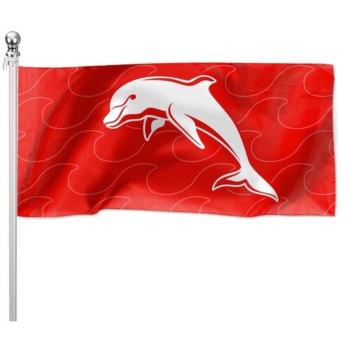 The Dolphins NRL Logo Flag Pole Flag 90 cm by 180cm!