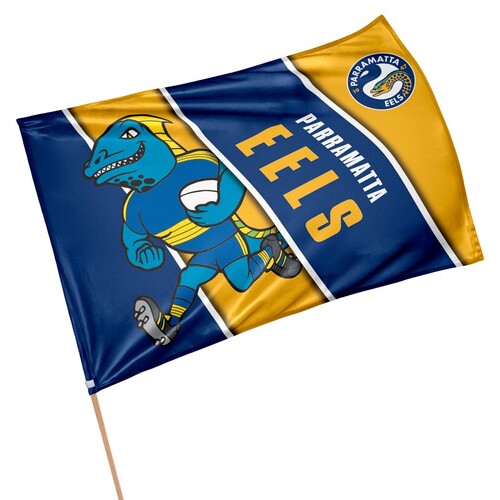 Official NRL Parramatta Eels Retro Game Day Flag 60 x 90 cm (NO STICK/FLAG POLE)