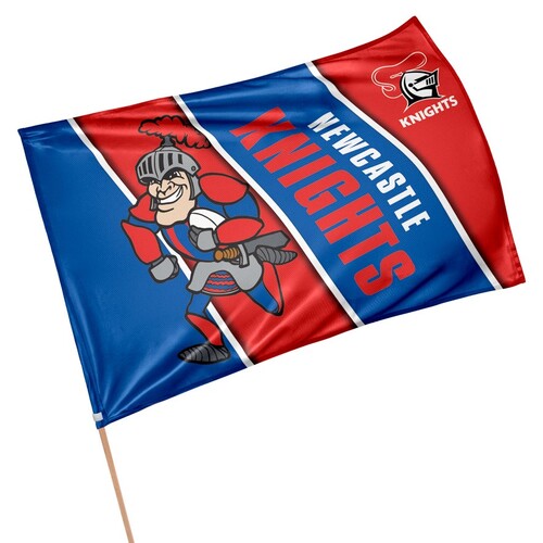 Official NRL Newcastle Knights Retro Game Day Flag 60 x 90 cm (NO STICK/FLAG POLE)