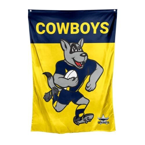 Official NRL North Queensland Cowboys Mascot Wall Cape Flag (70 cm x 100 cm)!
