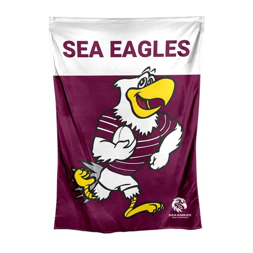 Official NRL Manly Sea Eagles Mascot Wall Cape Flag (70 cm x 100 cm)!