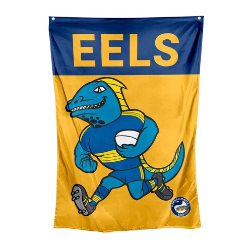 Official NRL Parramatta Eels Mascot Wall Cape Flag (70 cm x 100 cm)!