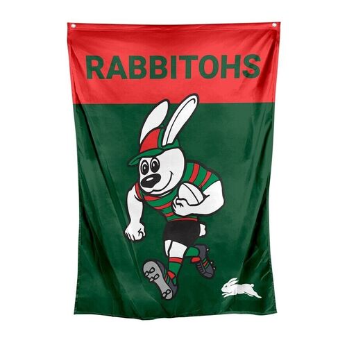 Official NRL South Sydney Rabbitohs Mascot Wall Cape Flag (70 cm x 100 cm)!