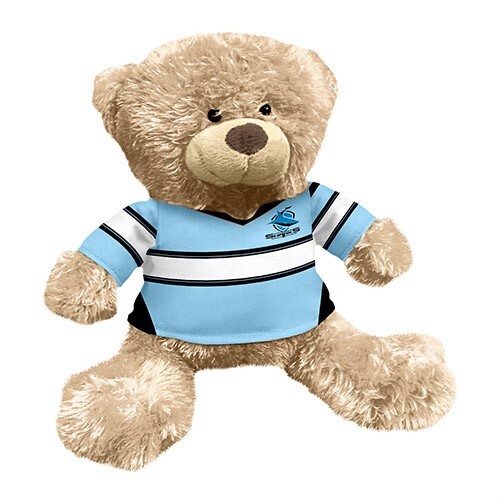 Cronulla Sharks NRL Kids Plush Soft Stuff Jersey Teddy Bear Toy