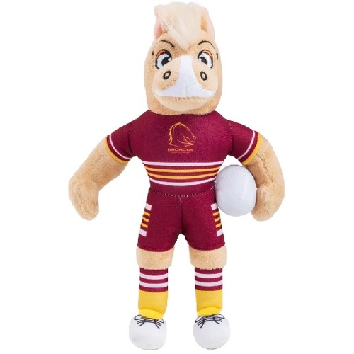 Brisbane Broncos NRL Kids Mascot Plush Soft Stuff Toy (27 cm)