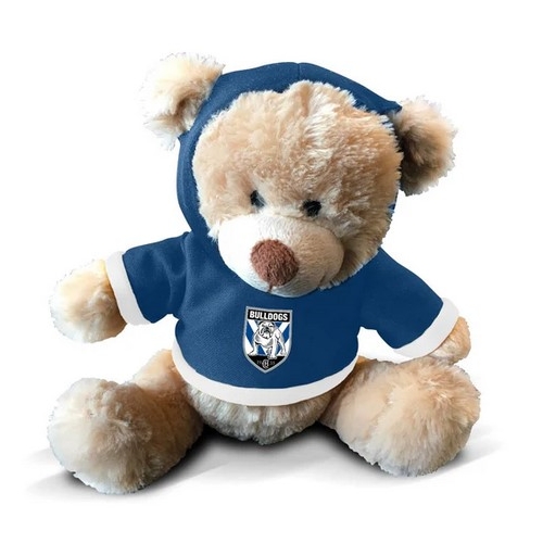 Canterbury Bankstown Bulldogs NRL Kids Plush Soft Stuff Teddy Bear with Hoodie!