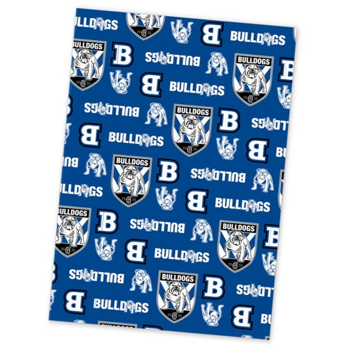 Canterbury Bankstown Bulldogs NRL Gift Wrapping Paper 2 Pack!