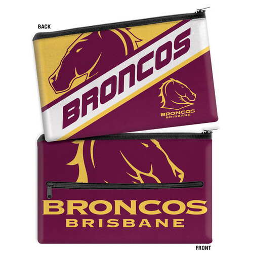 Brisbane Broncos NRL Team Logo Large Pencil Case!!