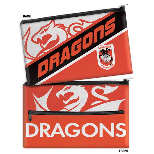 St George ILL Dragons NRL Team Logo Large Pencil Case!!