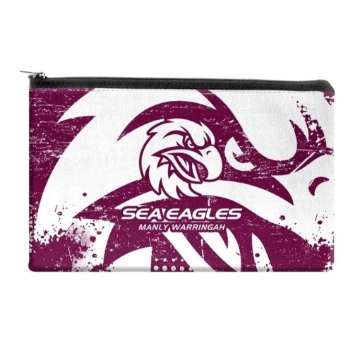 Manly Sea Eagles NRL Team Logo Large Neoprene Pencil Case!