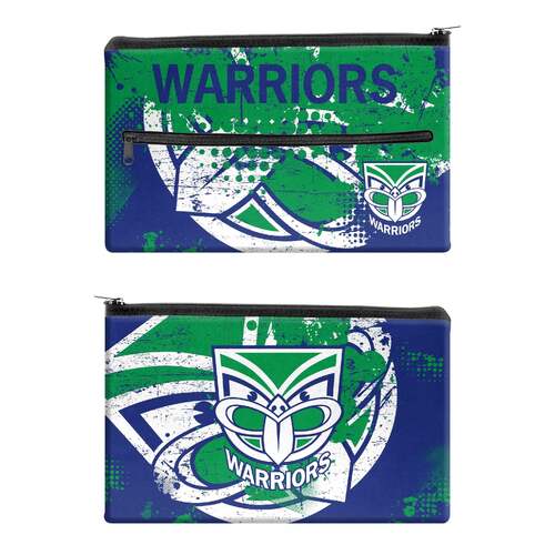 New Zealand Warriors NRL Team Logo Large Neoprene Pencil Case!