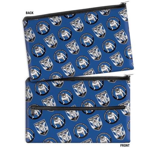 Canterbury Bankstown Bulldogs NRL Team Retro Logo Large Pencil Case!!