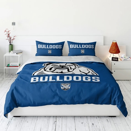 Canterbury Bankstown Bulldogs NRL Team Double Quilt Cover Set!