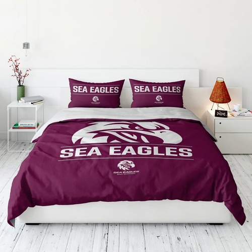 Manly Sea Eagles NRL Team Double Quilt Cover Set!