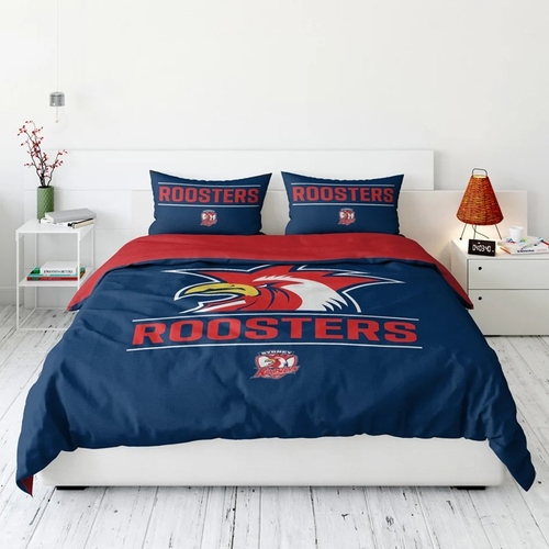 Sydney Roosters NRL Team Double Quilt Cover Set!
