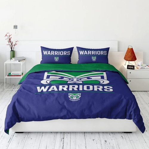 New Zealand Warriors NRL Team Double Quilt Cover Set!