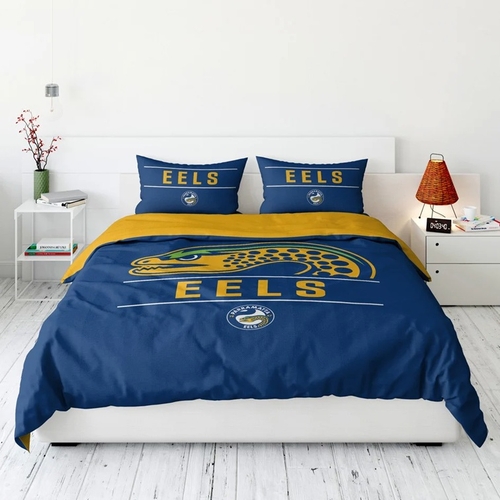 Parramatta Eels NRL Team Queen Quilt Cover Set!